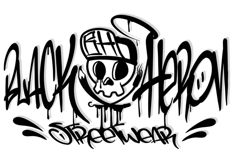 Tattoo And Piercing Studio Black Heron Logo