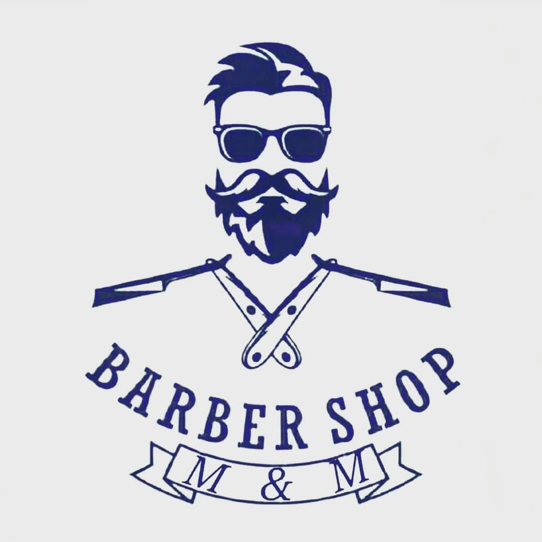 M And M Barber Shop Logo