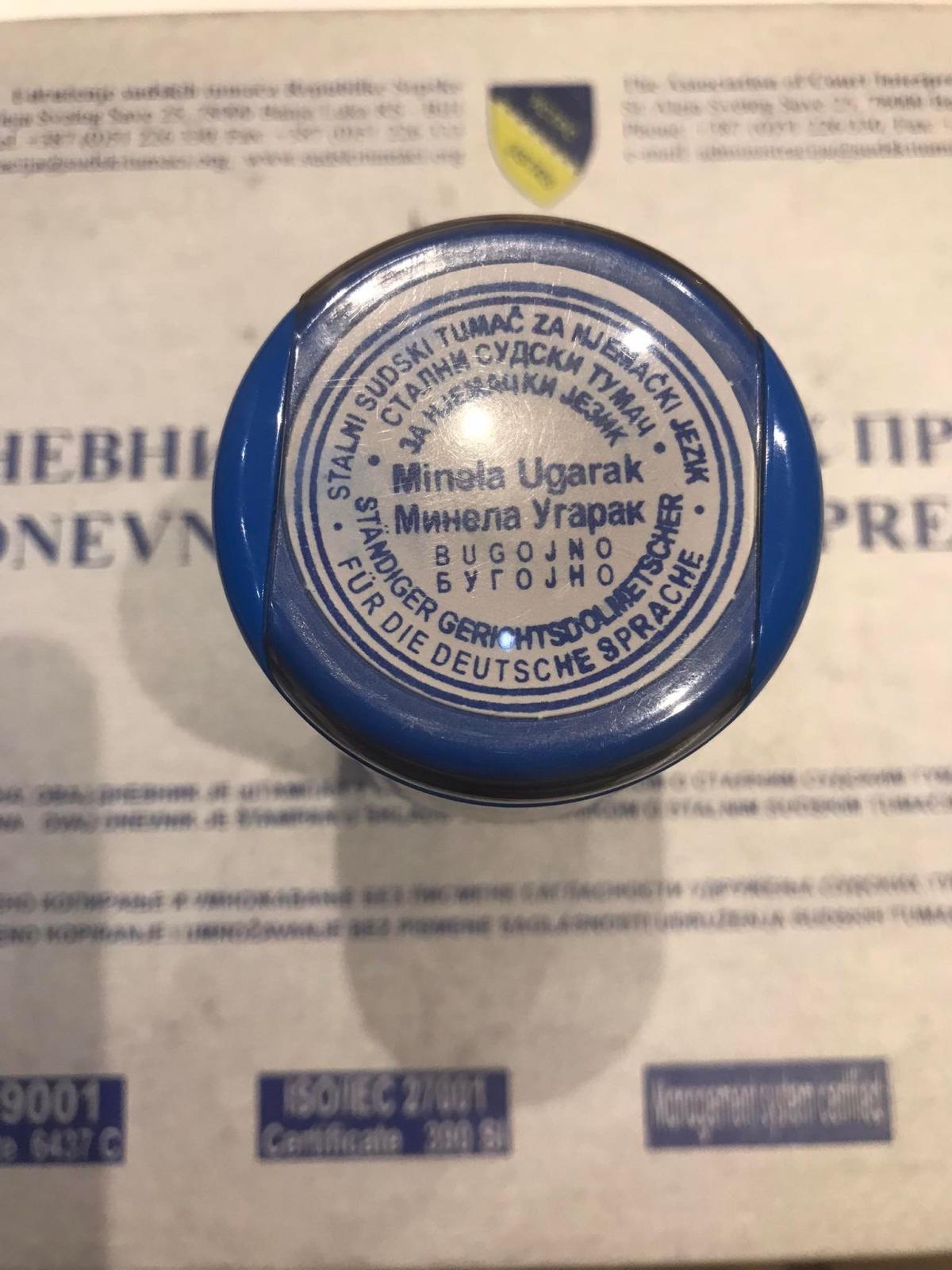 Sudski tumač za njemački jezik Minela Ugarak Logo