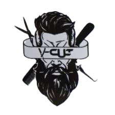 Barbershop V-Cut Logo