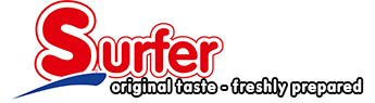 Surfer Fast Food Logo
